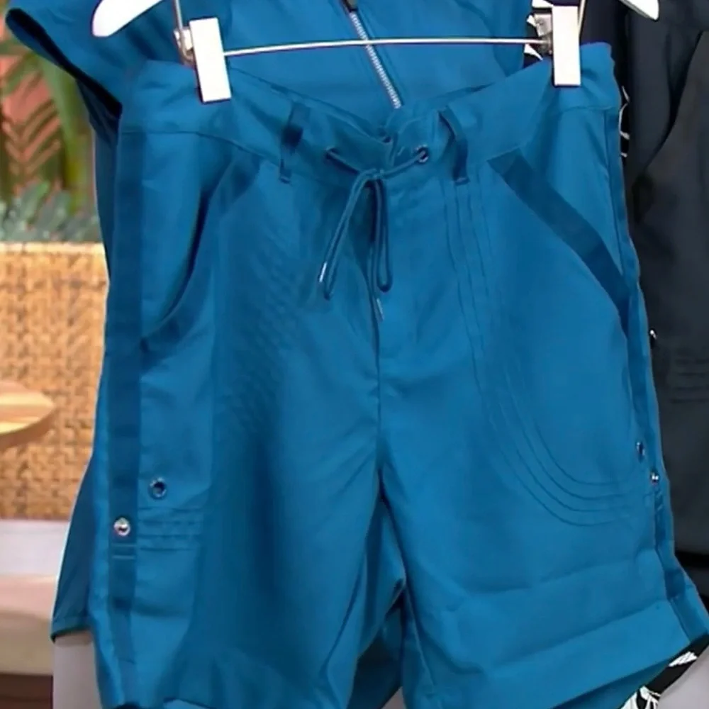 NWT Jantzen Cap Sleeve Swimsuit with Matching Board Shorts Rockin Moroccan 18W - Picture 8 of 12